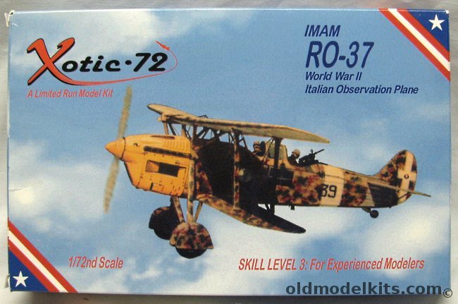 Xotic-72 1/72 Imam RO-37 - WWII Italian Observation Airplane, AU2016 plastic model kit